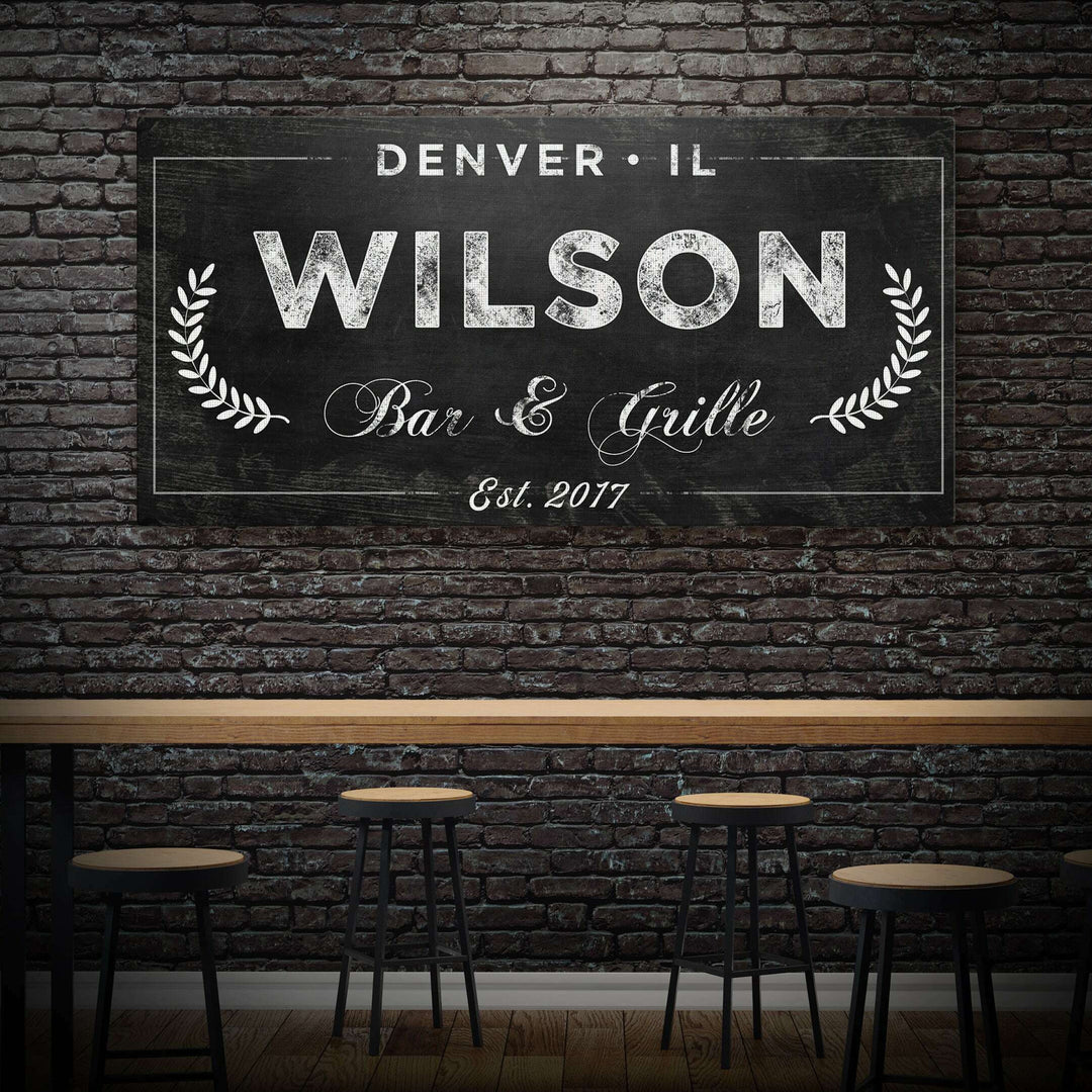 Bar and Grill Sign IV