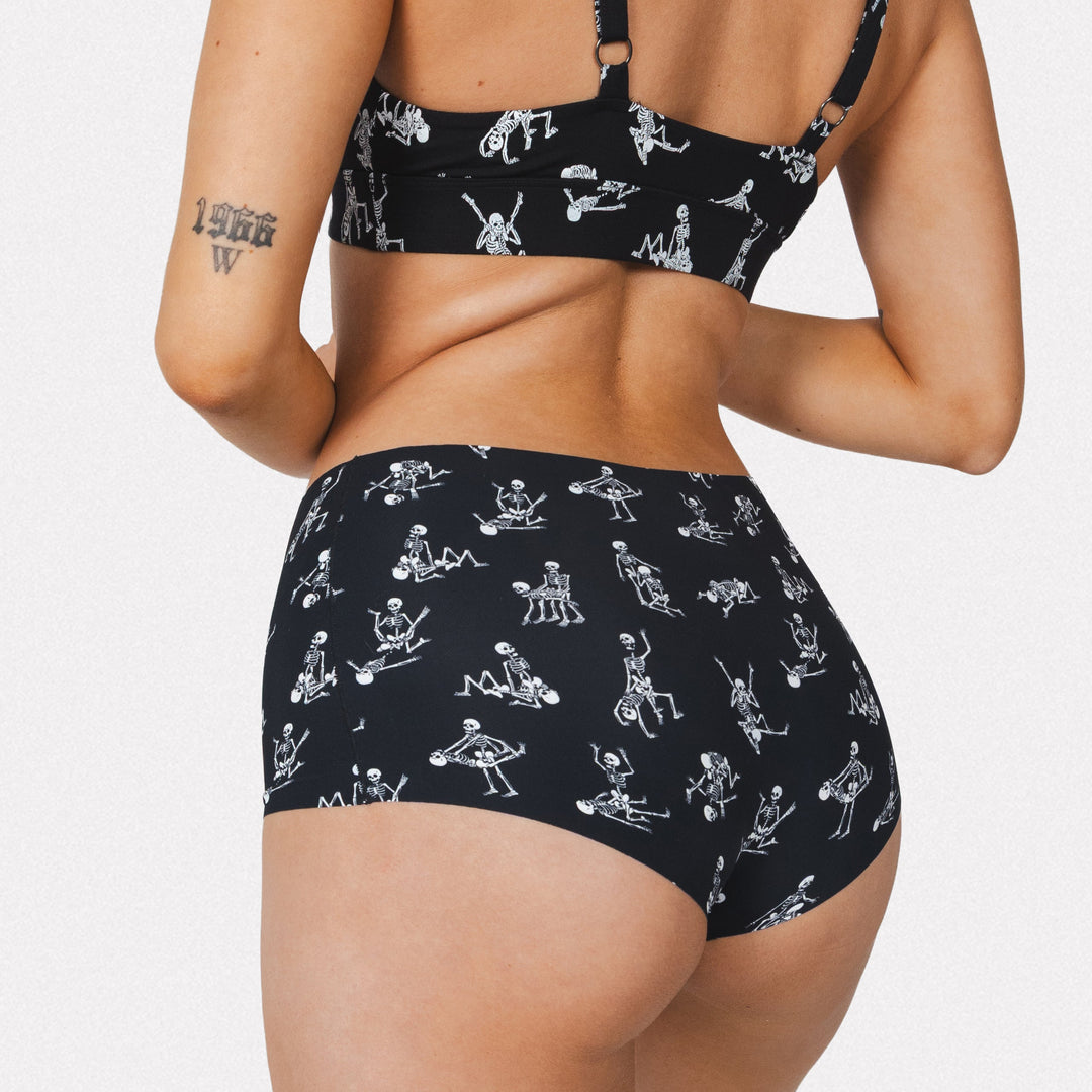 The Bare Back Bones | Halloween Skeletons Women’s Seamless Boyshort