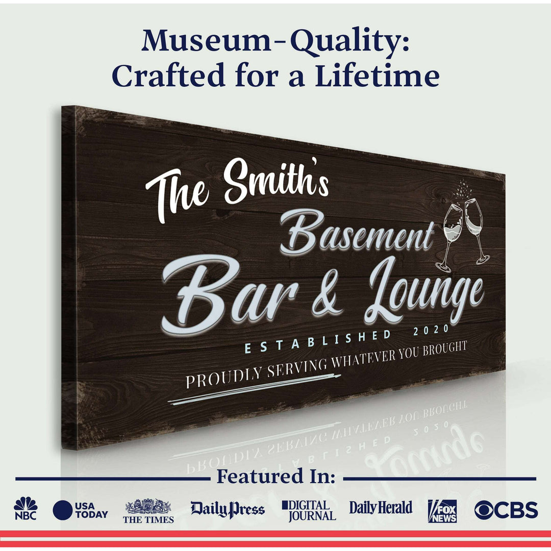 Basement Bar And Lounge Sign IV