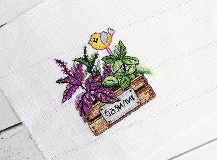 Basil SM-636 Counted Cross Stitch Kit