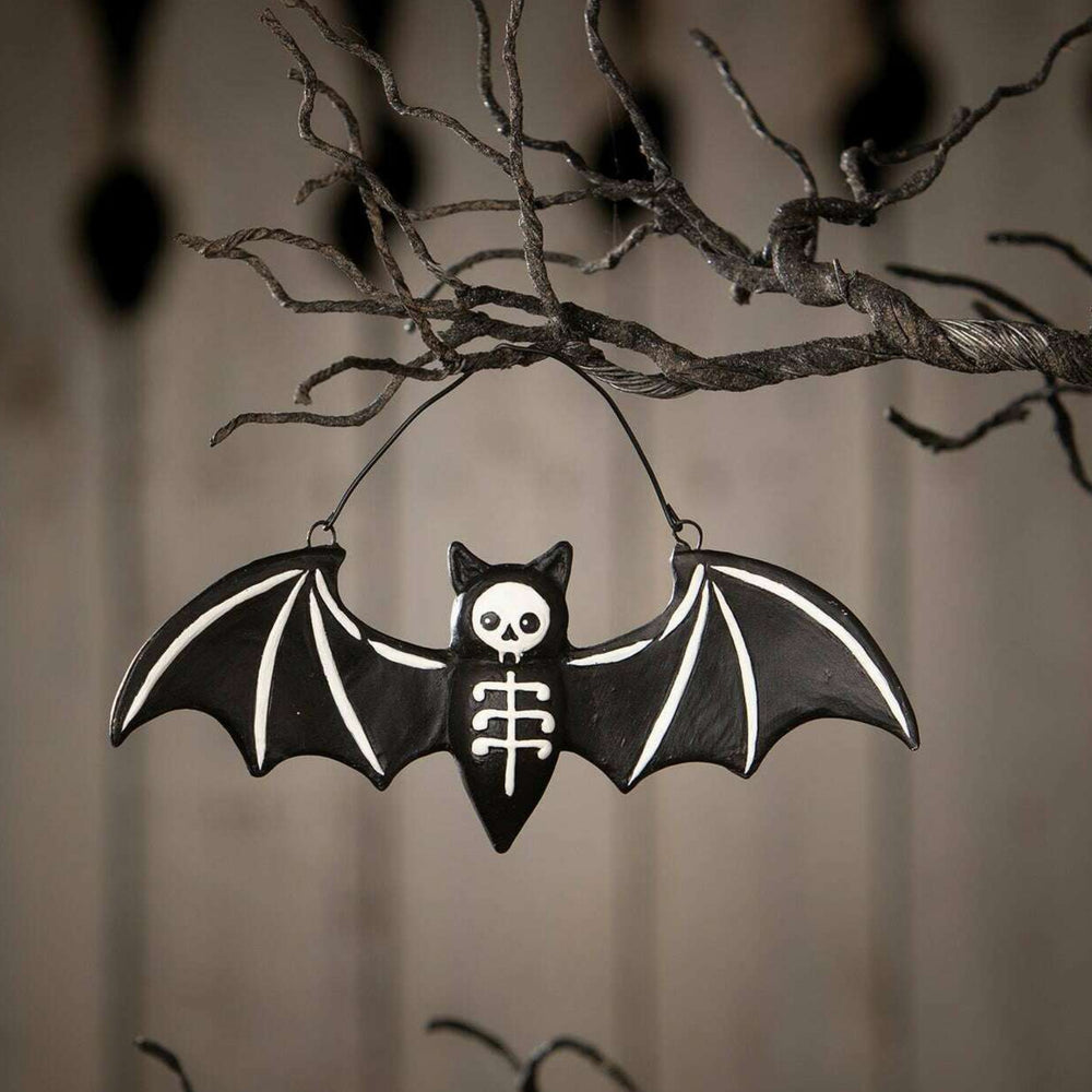 Batty Skeleton Ornament by Bethany Lowe Designs, halloween decor