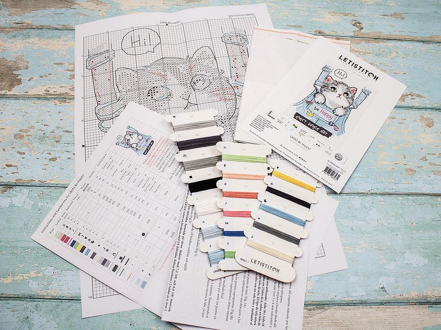 Be Happy L8042 Counted Cross Stitch Kit