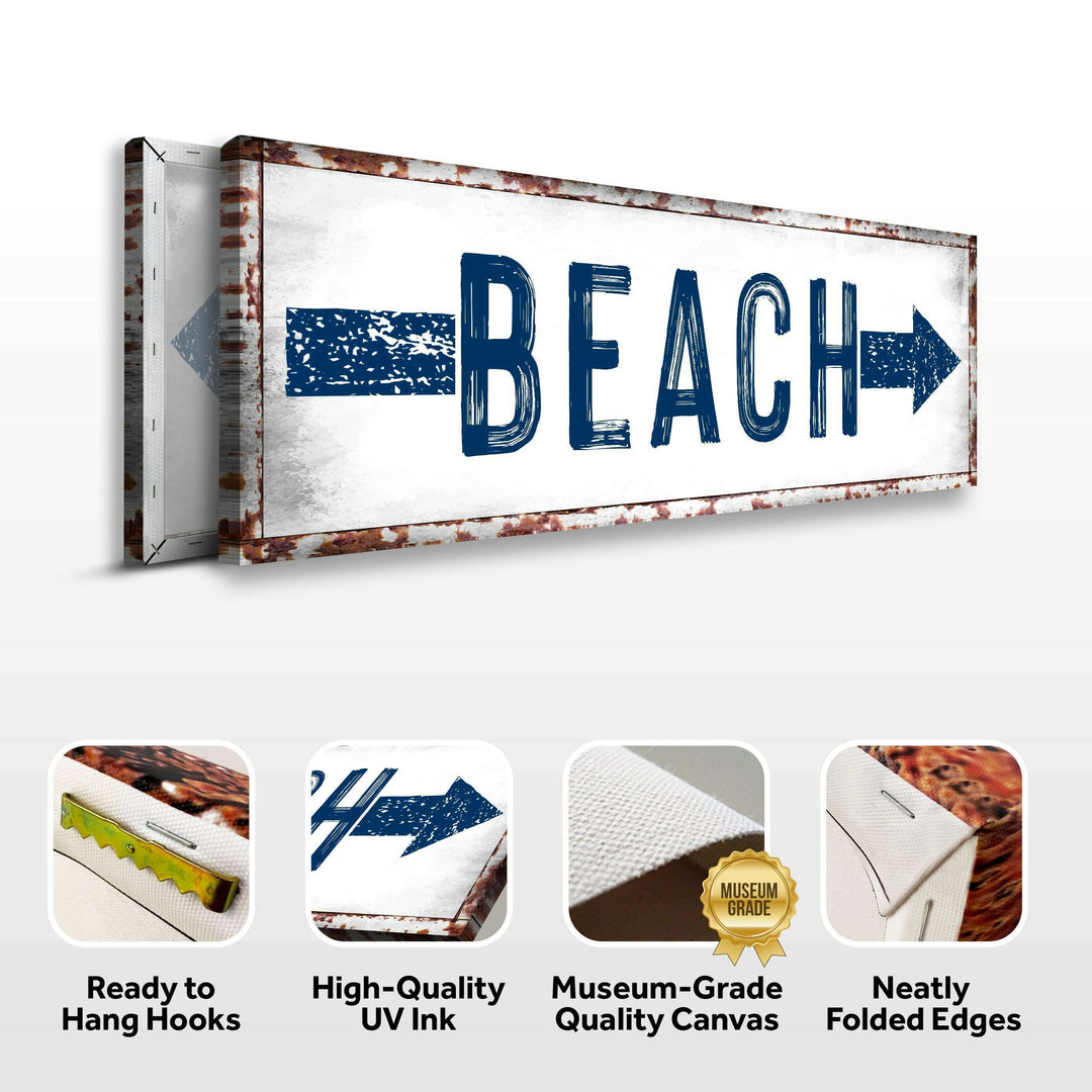 Beach Arrow Sign