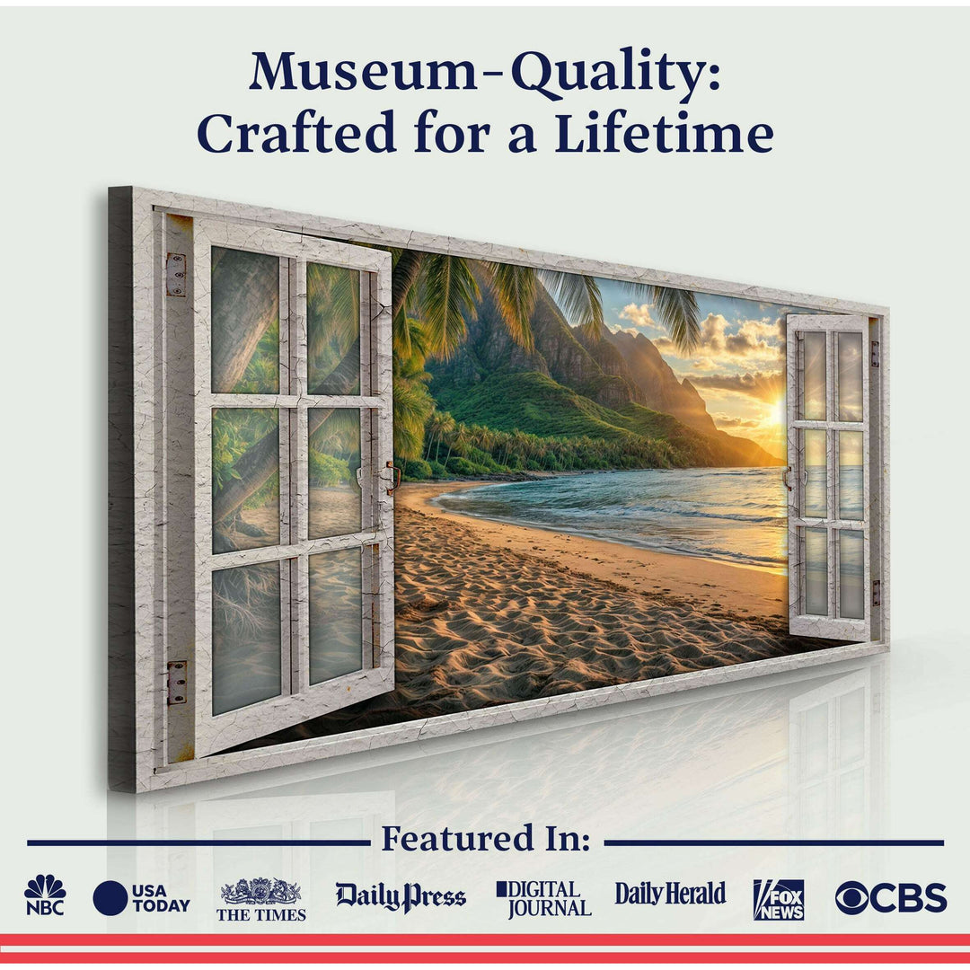 Beachfront Dreams Window Scenery Wall Art