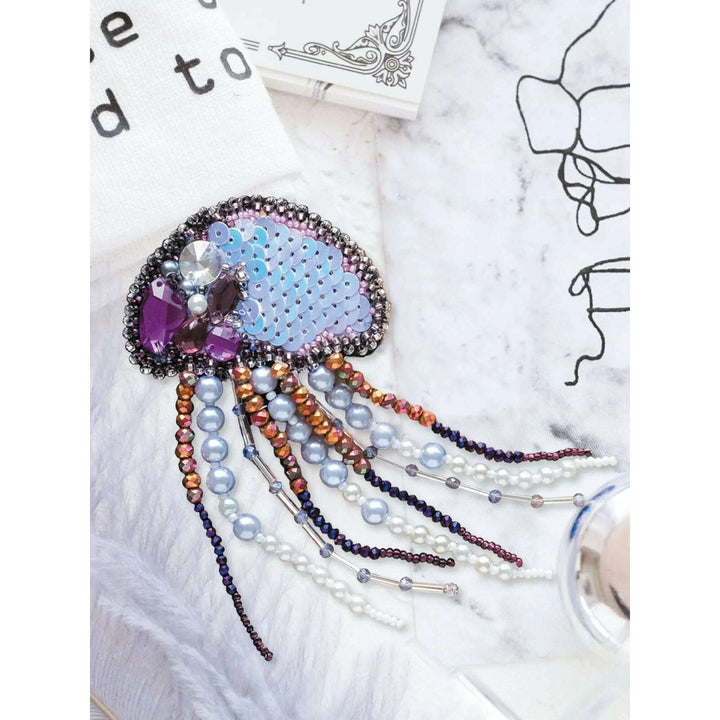Bead Embroidery Decoration Jelly-fish AD-071