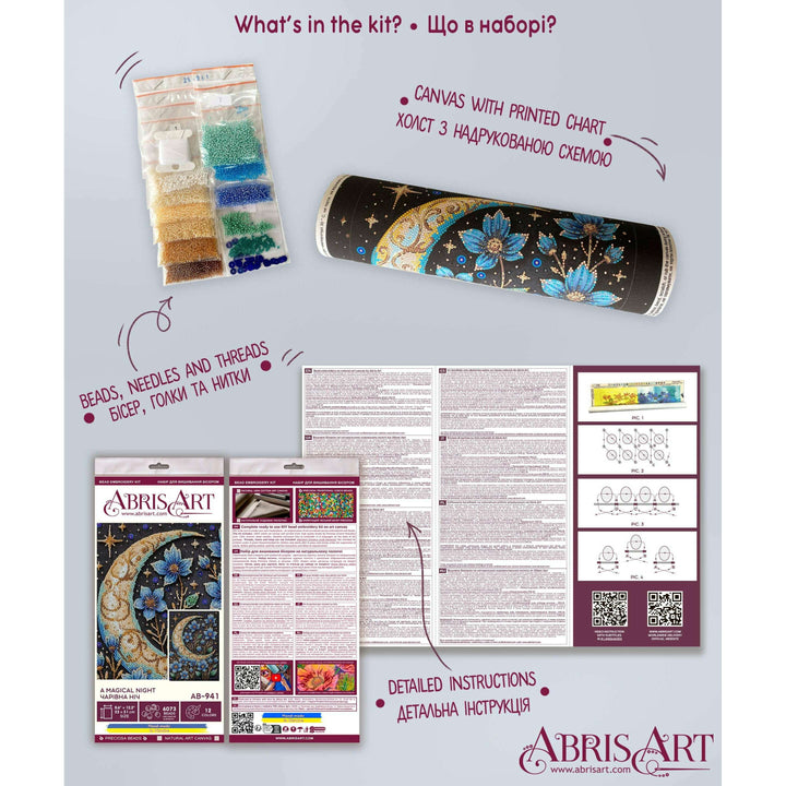 Bead Embroidery Kit - A magical night AB-941
