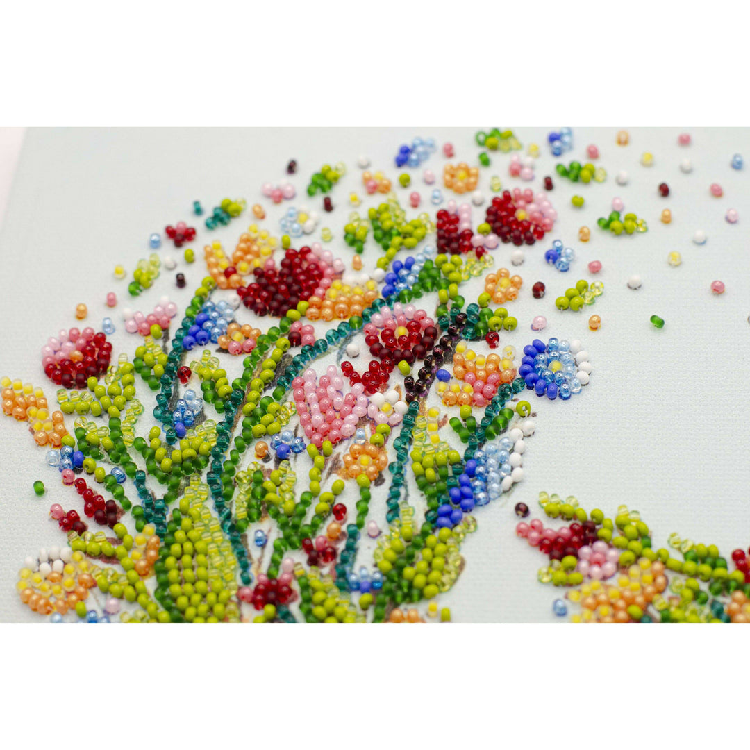 Bead embroidery kit - A singing bird AMB-094