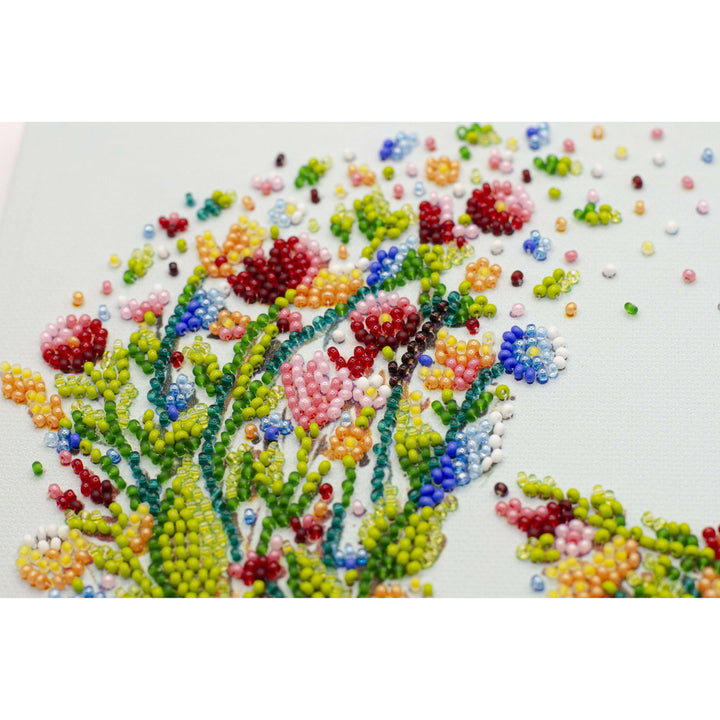 Bead embroidery kit - A singing bird AMB-094