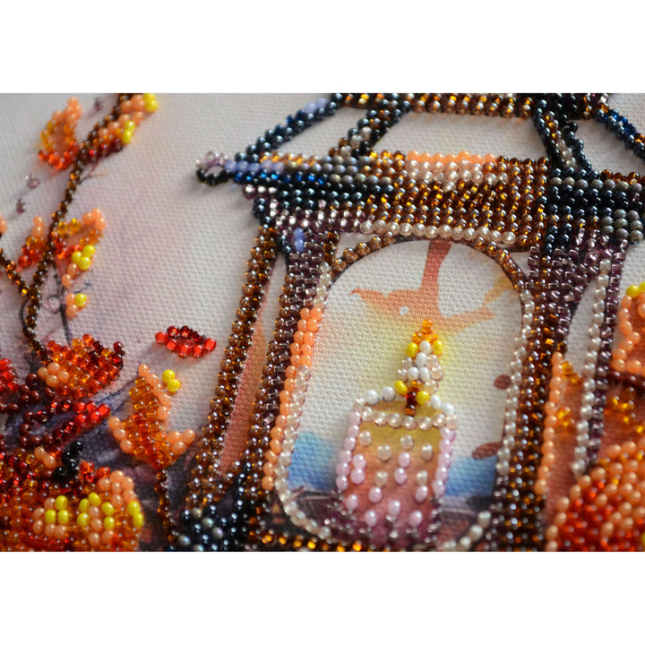 Bead embroidery kit - Autumn light AMB-109