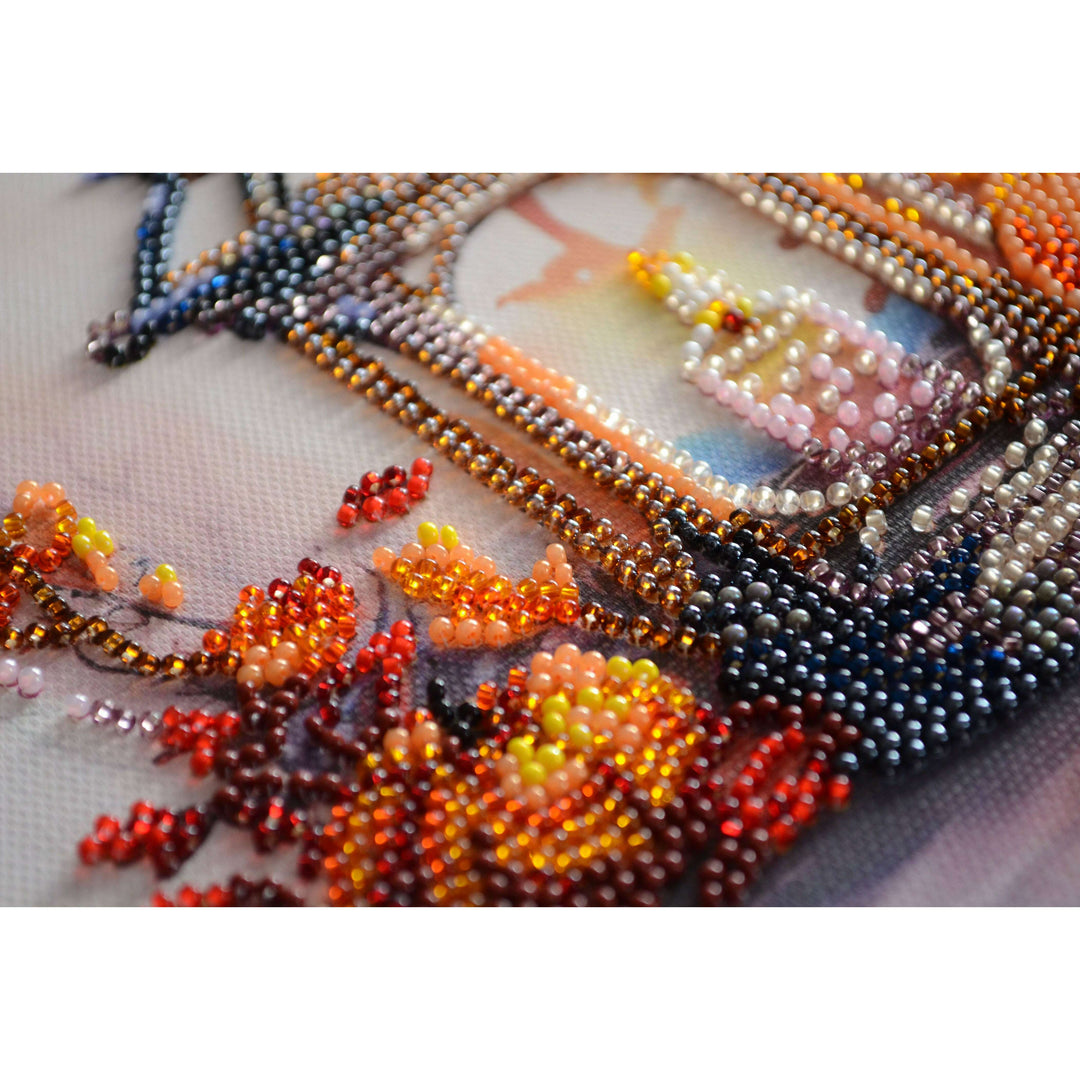 Bead embroidery kit - Autumn light AMB-109