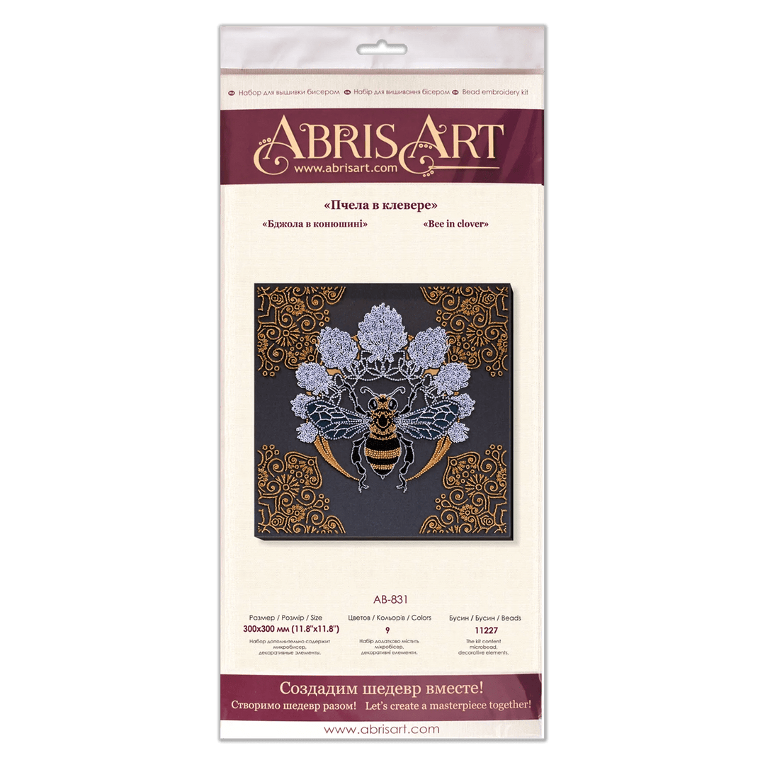 Bead Embroidery Kit - Bee in clover AB-831