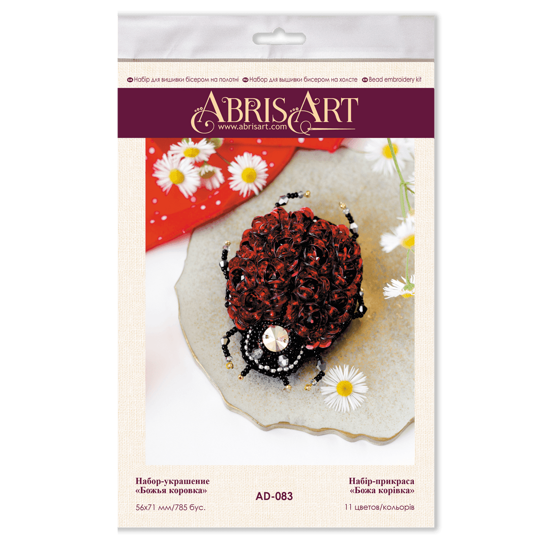 Bead Embroidery kit - Decoration Ladybug AD-083