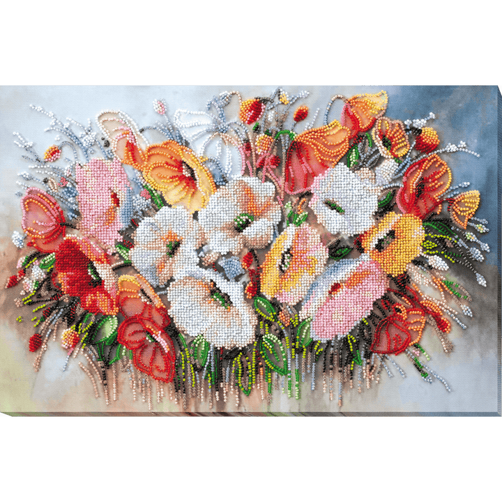 Bead Embroidery Kit - Delicate flowers AB-805