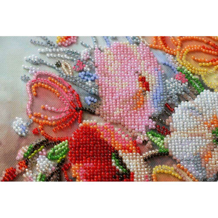 Bead Embroidery Kit - Delicate flowers AB-805