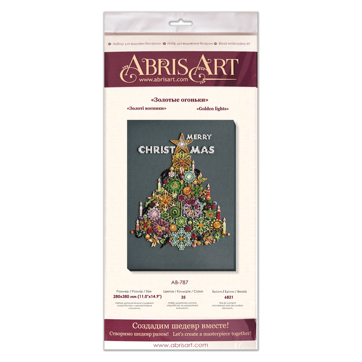 Bead Embroidery Kit - Golden lights AB-787
