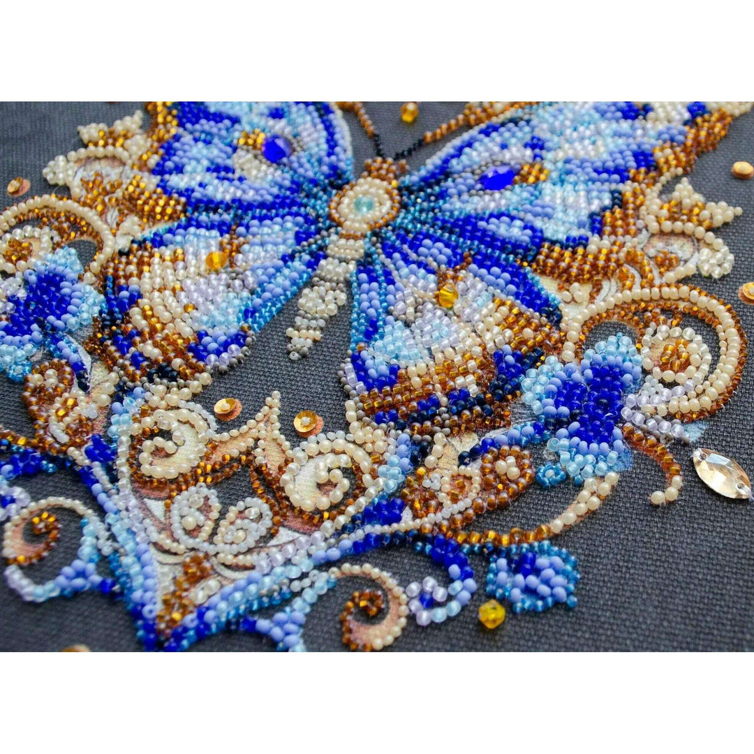 Bead Embroidery Kit - Luxurious sapphire