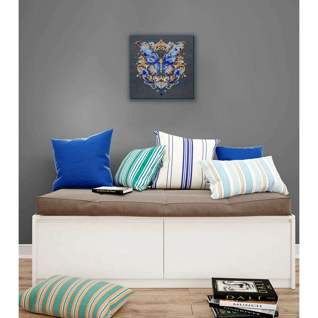 Bead Embroidery Kit - Luxurious sapphire
