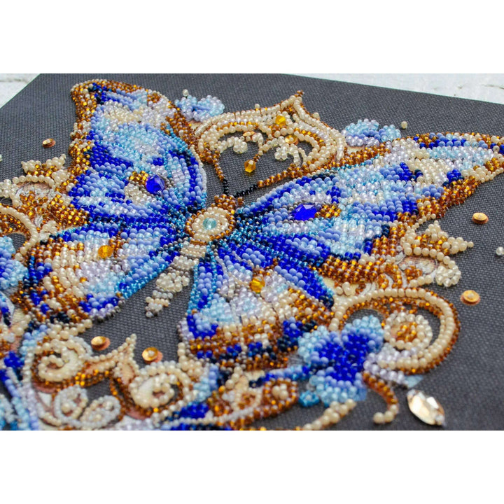 Bead Embroidery Kit - Luxurious sapphire