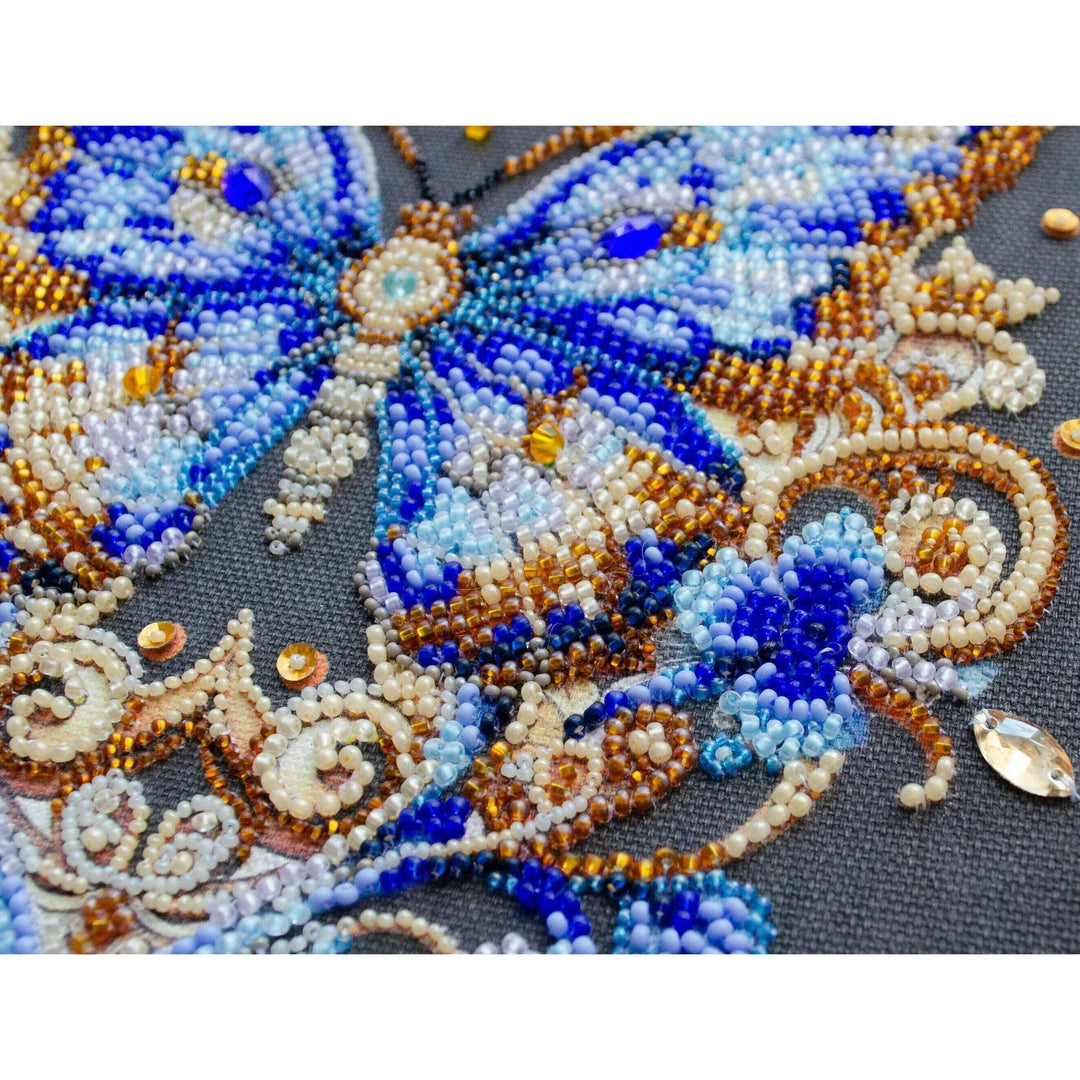 Bead Embroidery Kit - Luxurious sapphire