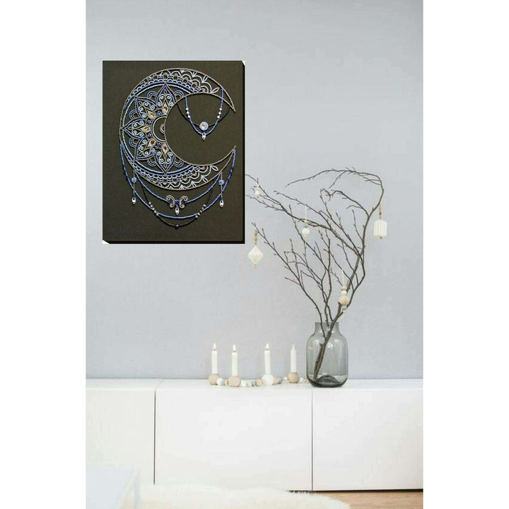 Bead Embroidery Kit - Moon pattern