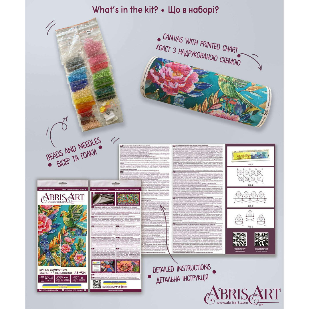 Bead Embroidery Kit - Spring commotion AB-924