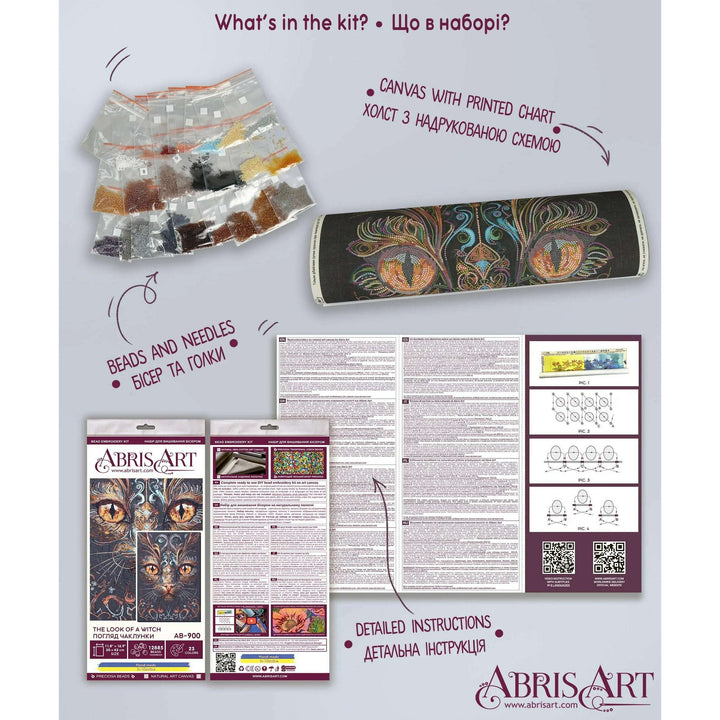 Bead Embroidery Kit - The look of a witch AB-900