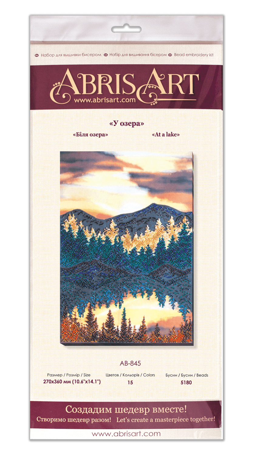 Bead Embroidery Kit - At a lake AB-845