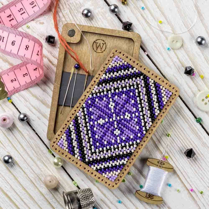 Bead Embroidery Kit for creating a needle box FLZB(N)-092