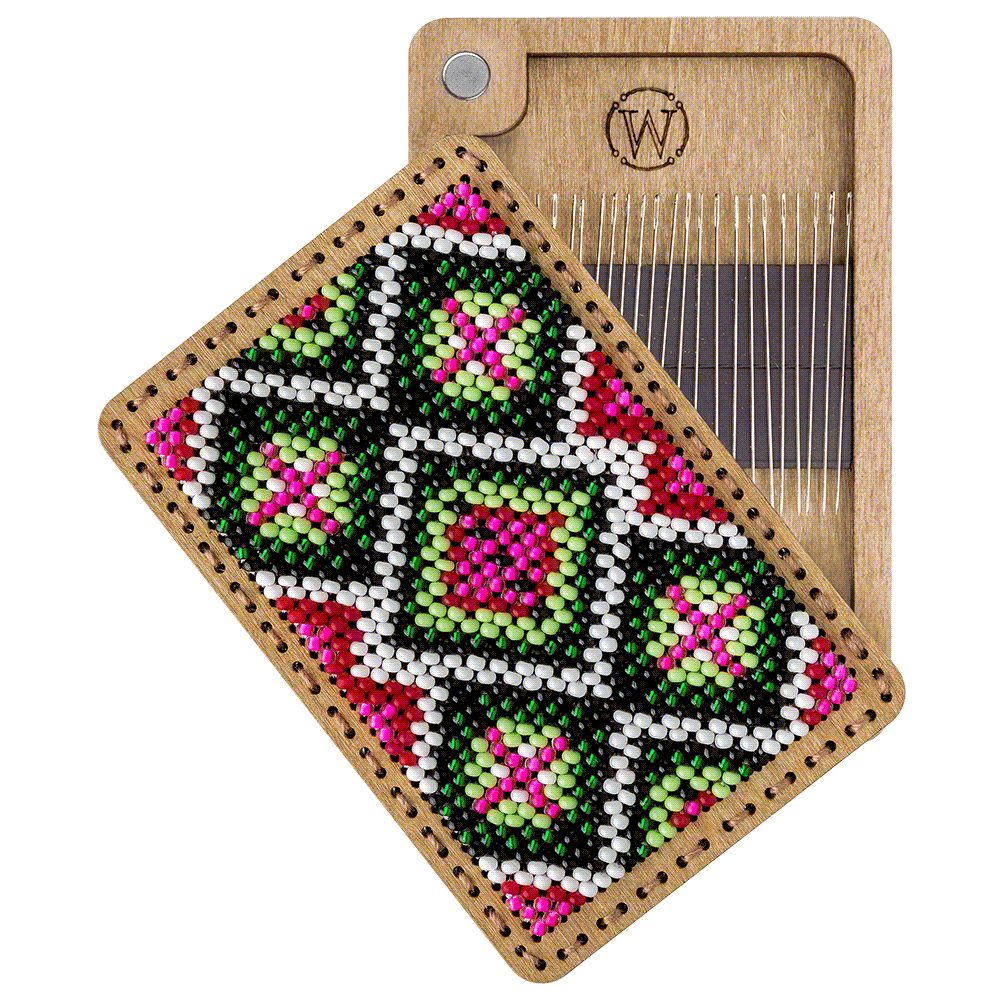 Bead Embroidery Kit for creating a needle box FLZB(N)-093