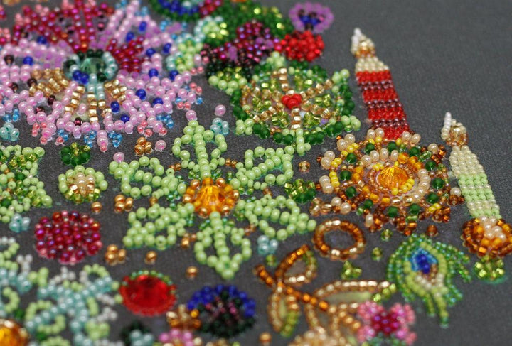 Bead Embroidery Kit - Golden lights AB-787