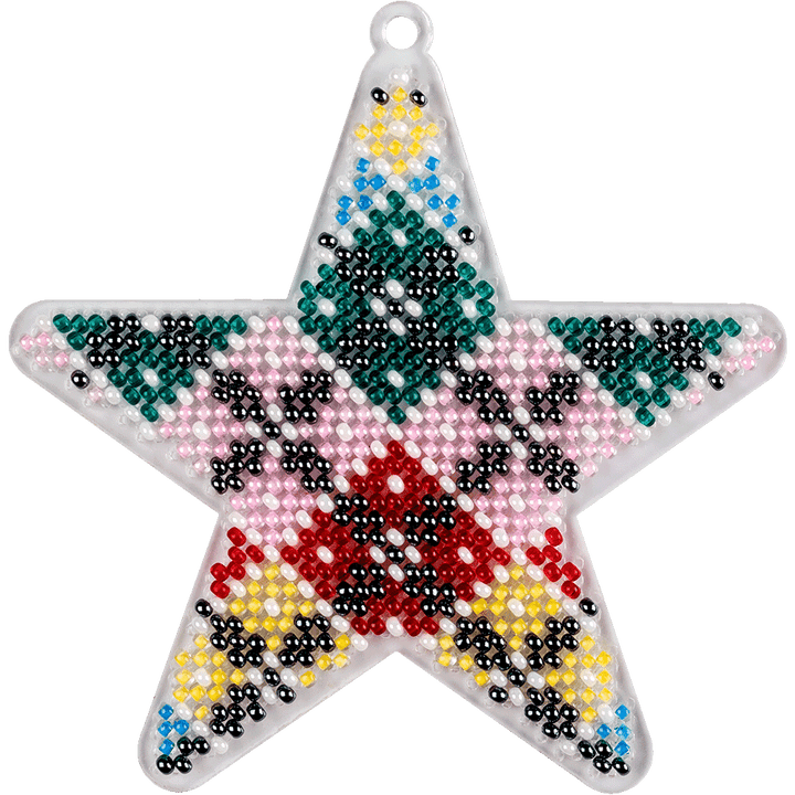 Bead embroidery kit on a plastic base FLPL-033