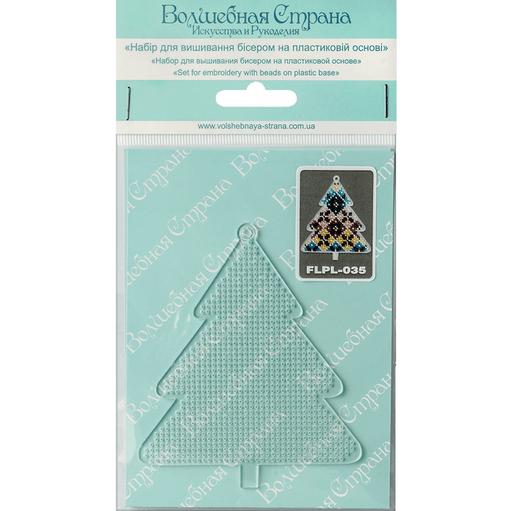 Bead embroidery kit on a plastic base FLPL-035
