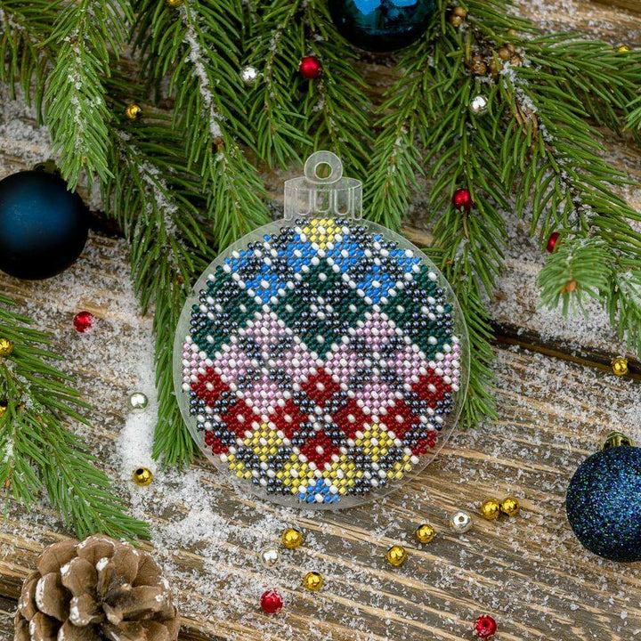 Bead embroidery kit on a plastic base FLPL-036