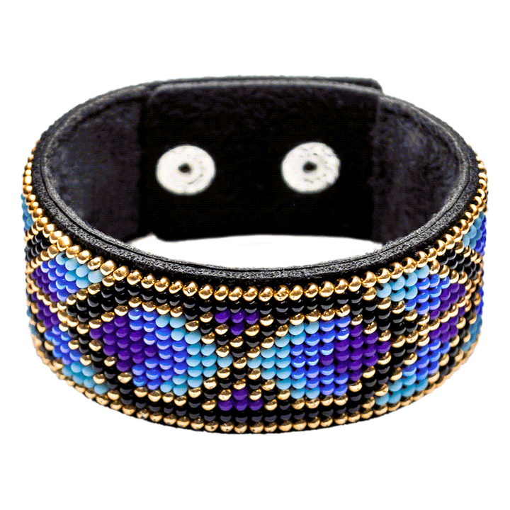 Bead embroidery kit on artificial leather FLBB-026