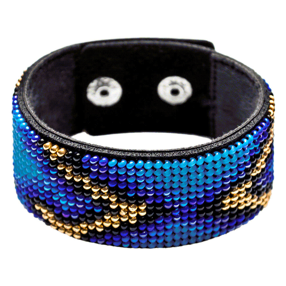 Bead embroidery kit on artificial leather FLBB-029