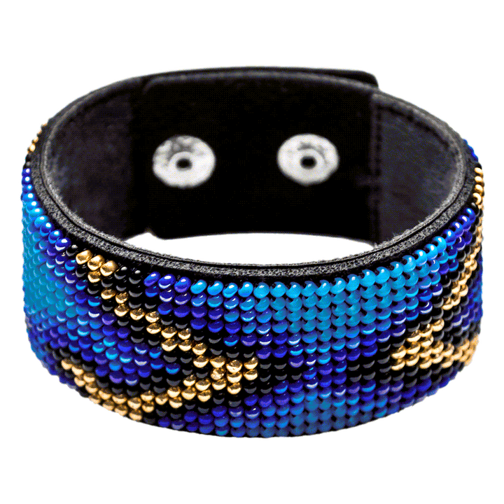 Bead embroidery kit on artificial leather FLBB-029
