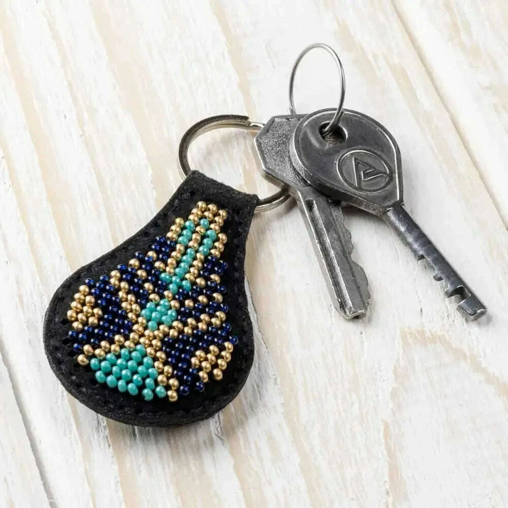 Bead embroidery kit on artificial leather FLBB-089
