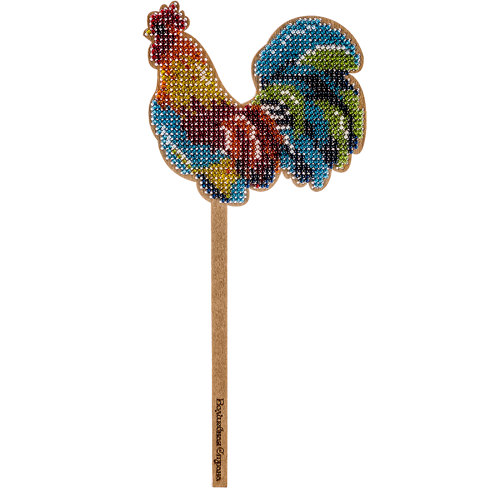 Bead embroidery kit on wood FLK-120