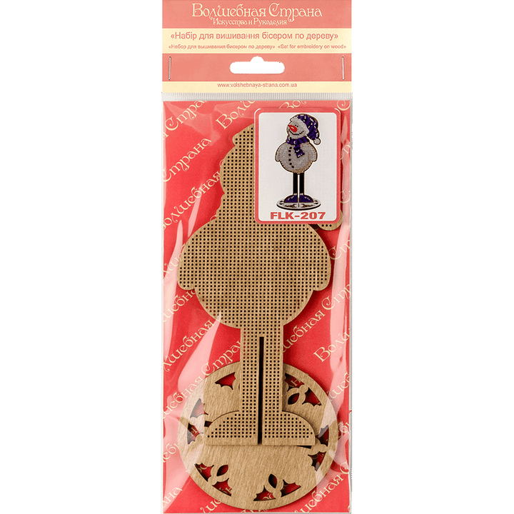 Bead embroidery kit on wood FLK-207