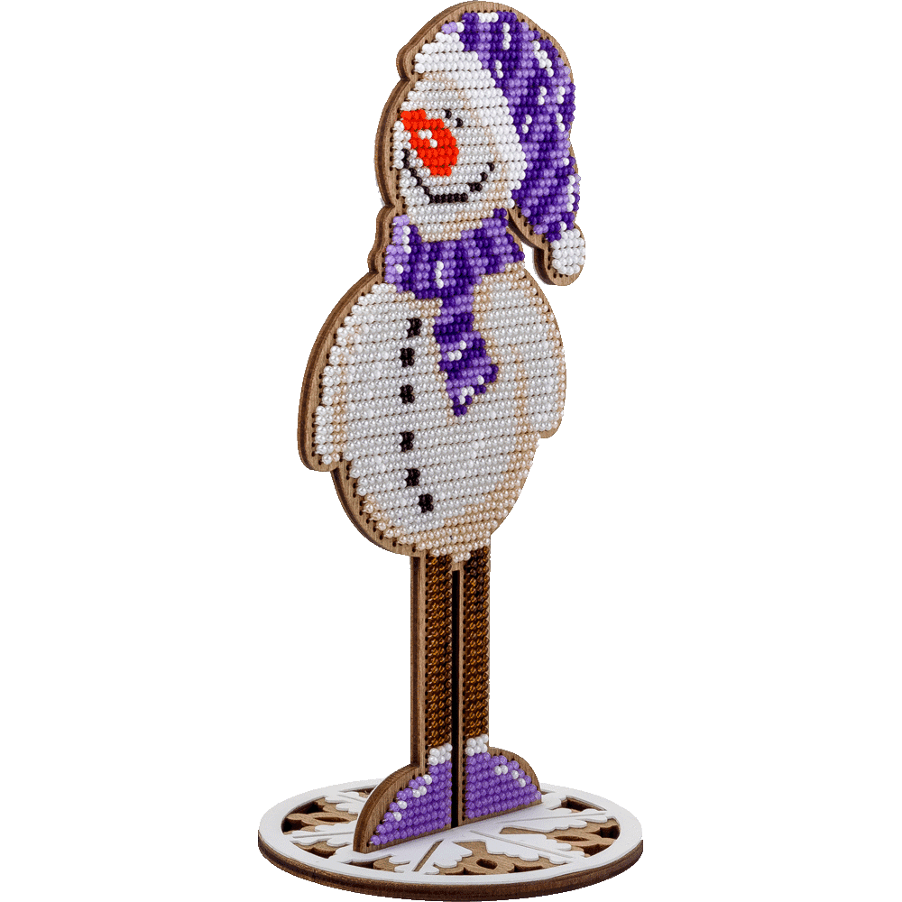 Bead embroidery kit on wood FLK-207