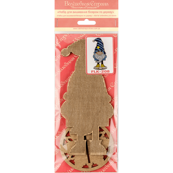 Bead embroidery kit on wood FLK-208