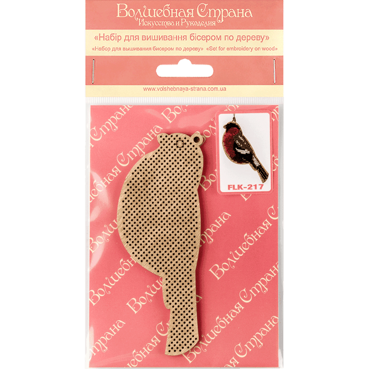 Bead embroidery kit on wood FLK-217