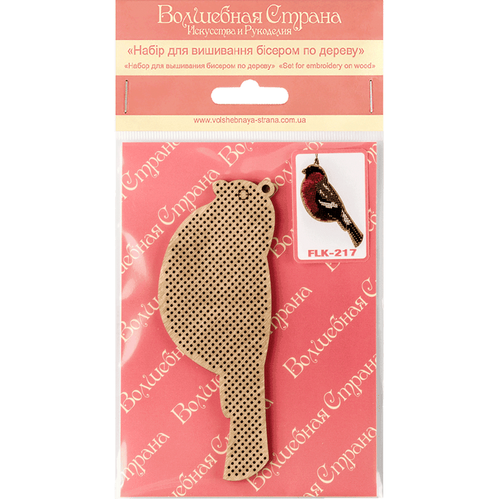 Bead embroidery kit on wood FLK-217
