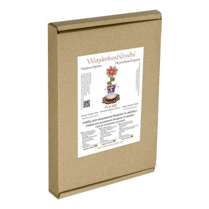 Bead embroidery kit on wood FLK-280