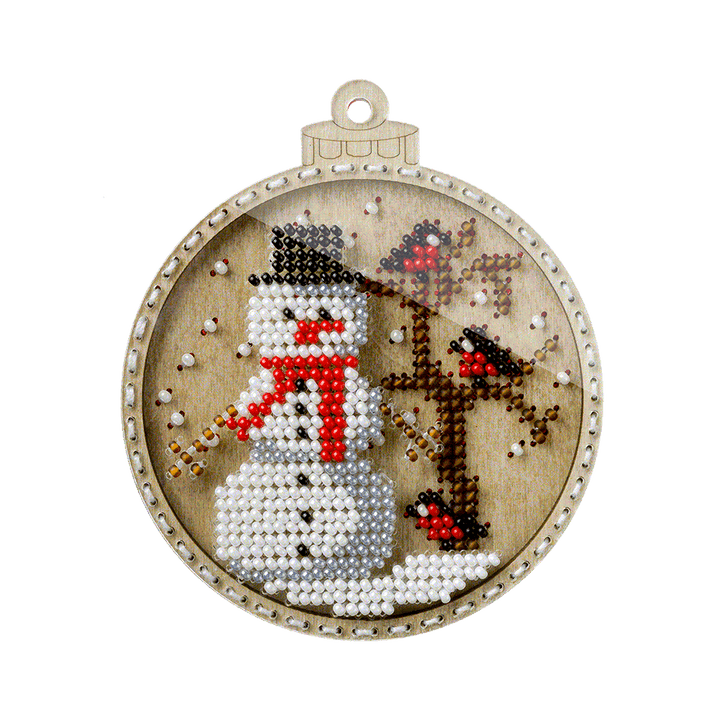 Bead embroidery kit on wood FLK-368