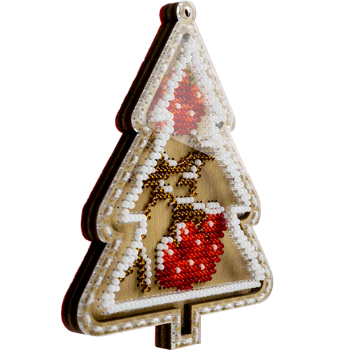 Bead embroidery kit on wood FLK-374