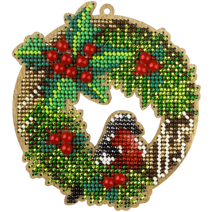 Bead embroidery kit on wood FLK-440