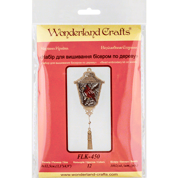 Bead embroidery kit on wood FLK-450