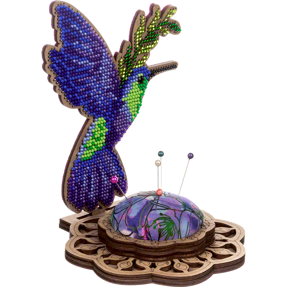 Bead embroidery kit on wood FLK-478