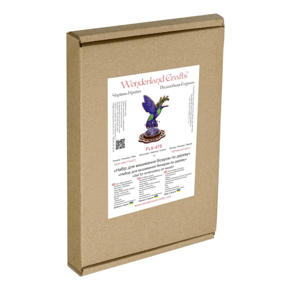 Bead embroidery kit on wood FLK-478